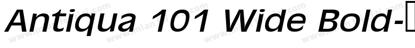Antiqua 101 Wide Bold字体转换